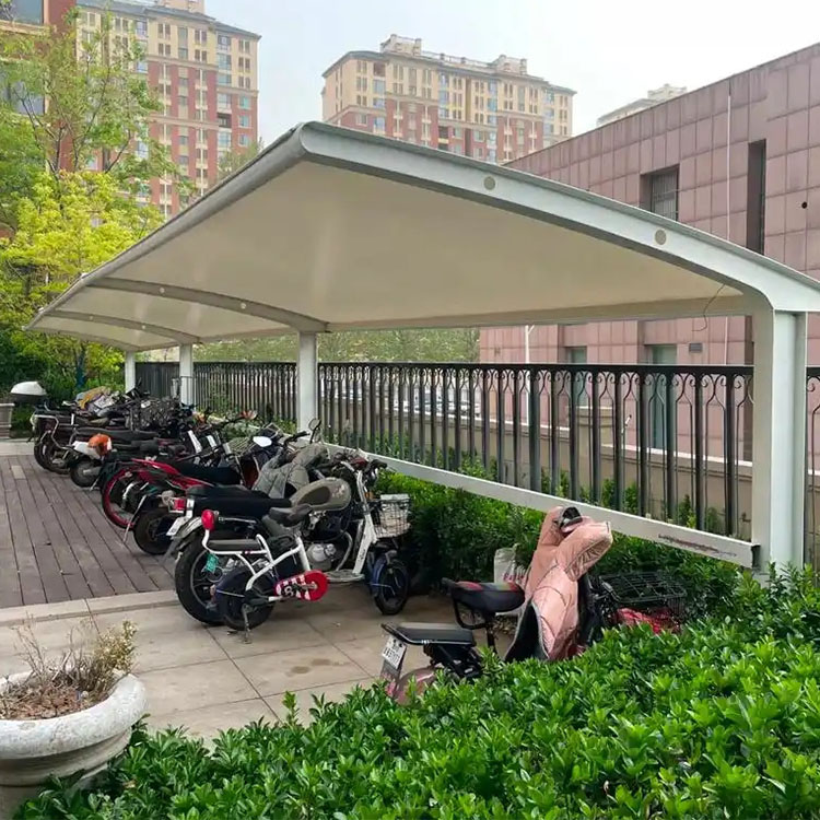 仙桃市膜结构电动车棚